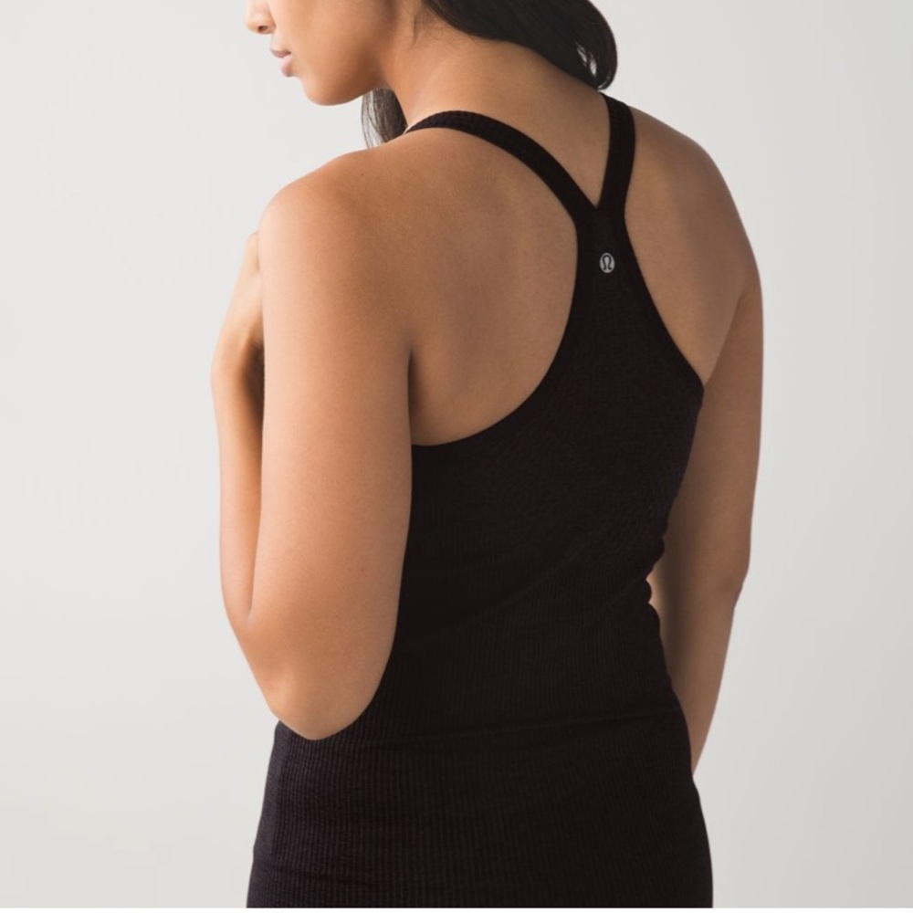 Lululemon Ebb to street tank - heathered black